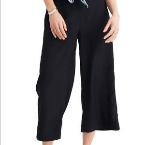 NWT Madewell Huston Pull-On Wide Leg Cropped Pants